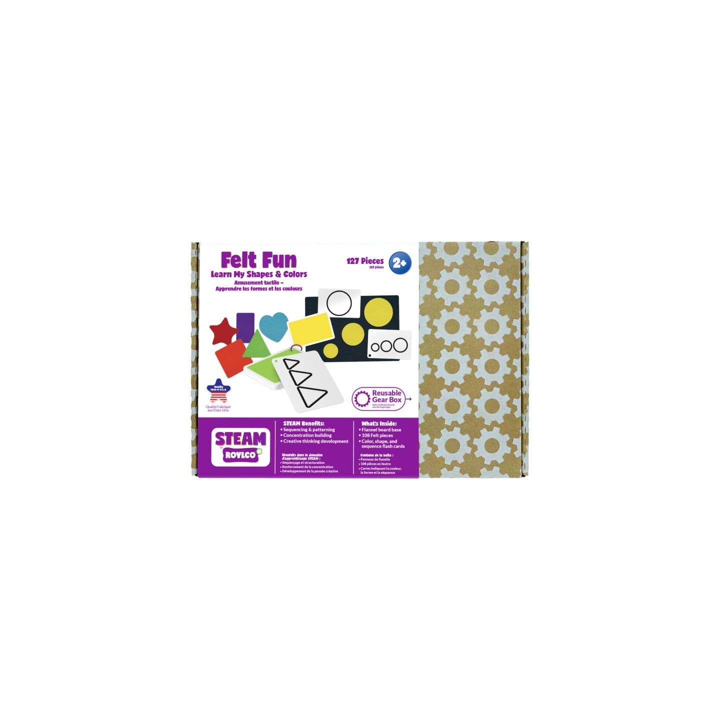 STEAM by Roylco Felt Fun: Learn my Shapes & Colors
