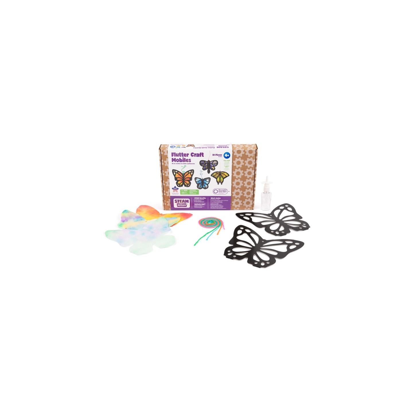 Roylco® Flutter Craft Mobiles, 21 Pieces