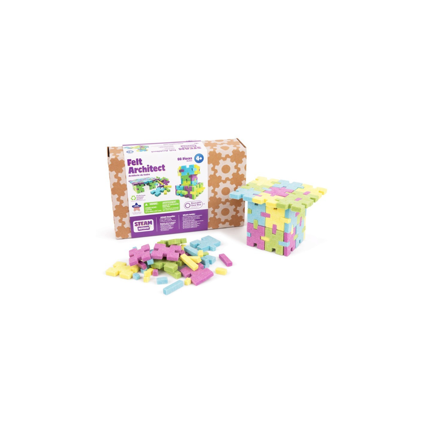 Roylco® Felt Architect, 88 Pieces