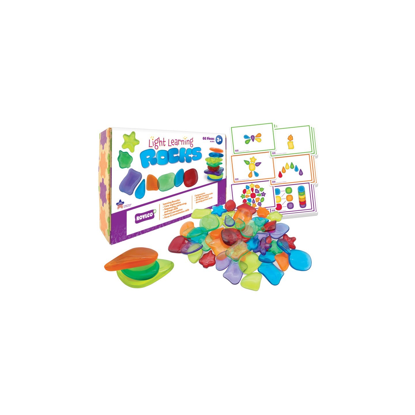Roylco® Light Learning Rocks