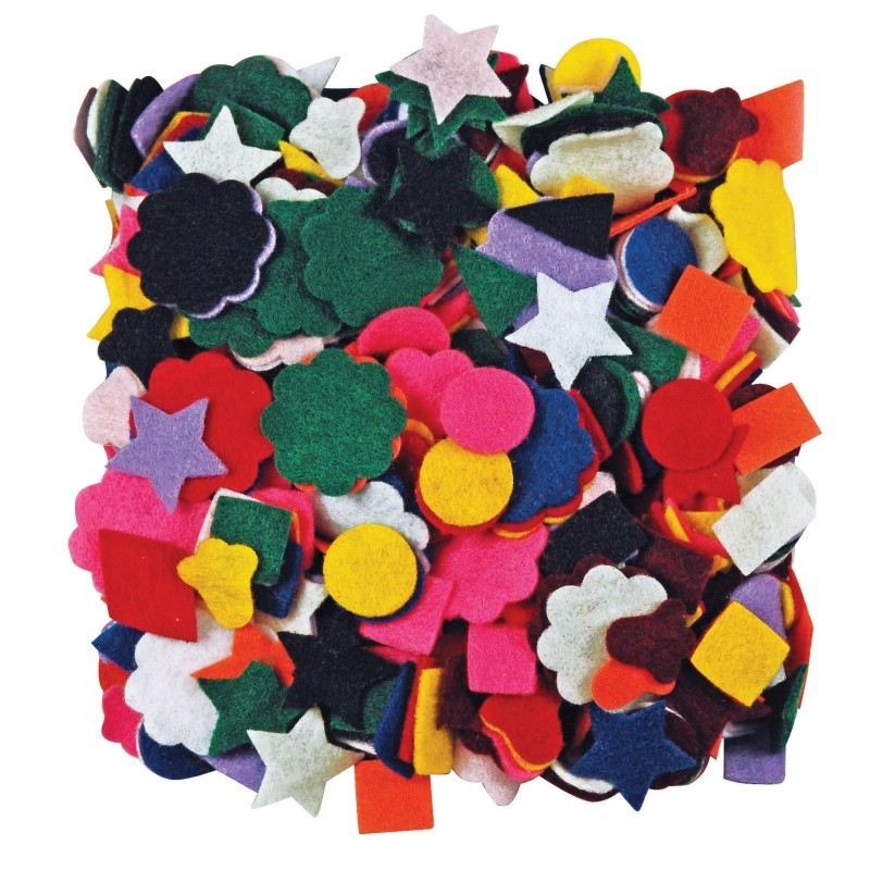 Roylco® Felt Shapes, Pack of 500