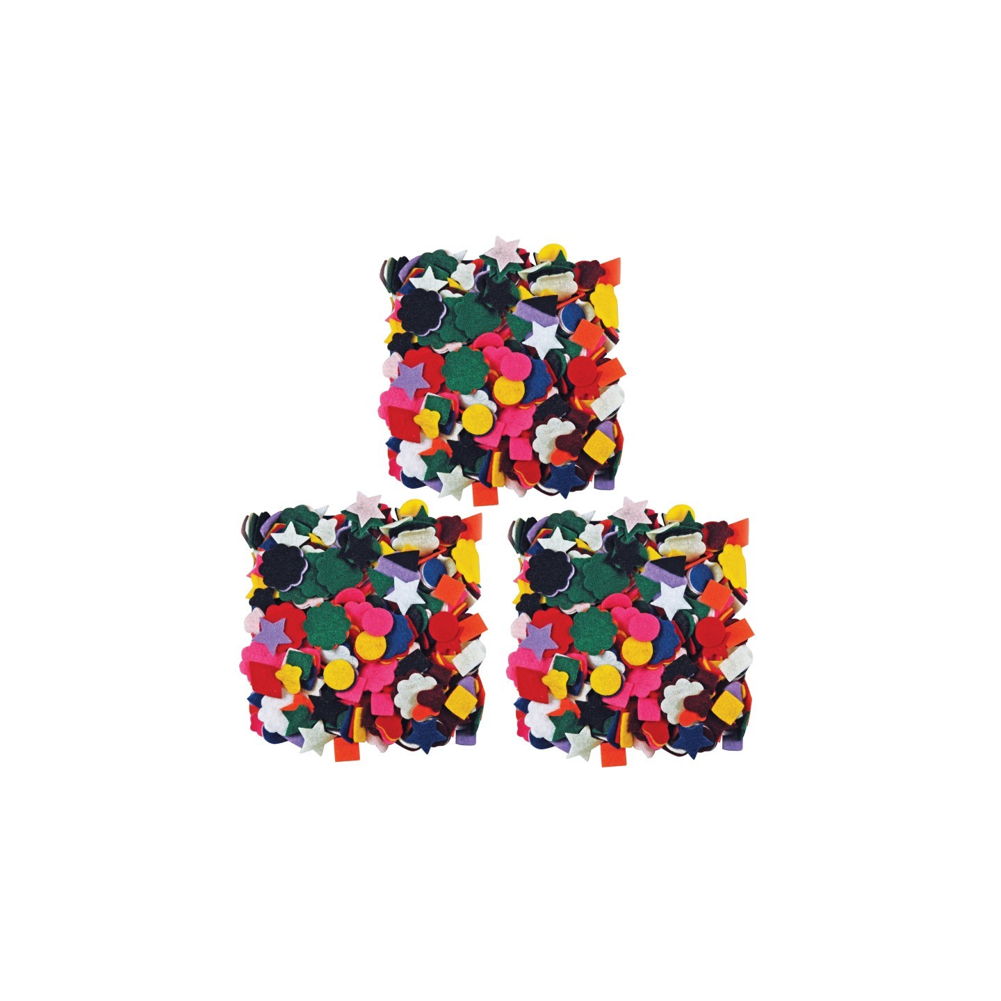 Roylco® Felt Shapes, 500 Per Pack, 3 Packs