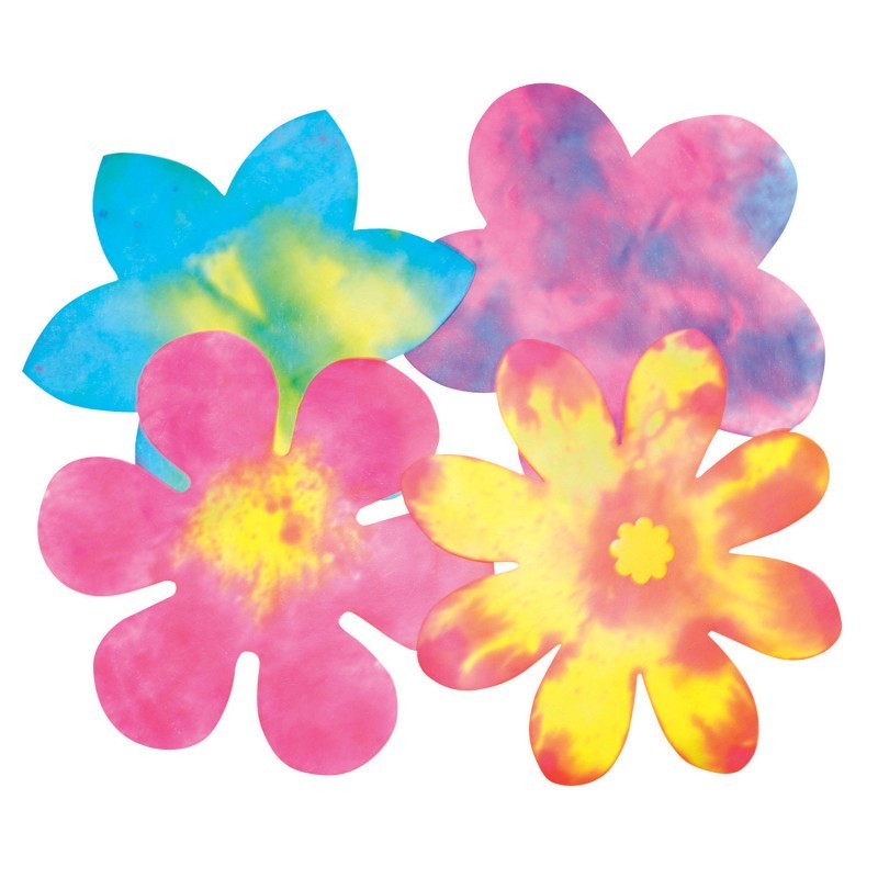 Roylco® Color Diffusing Paper Flowers, Pack of 80
