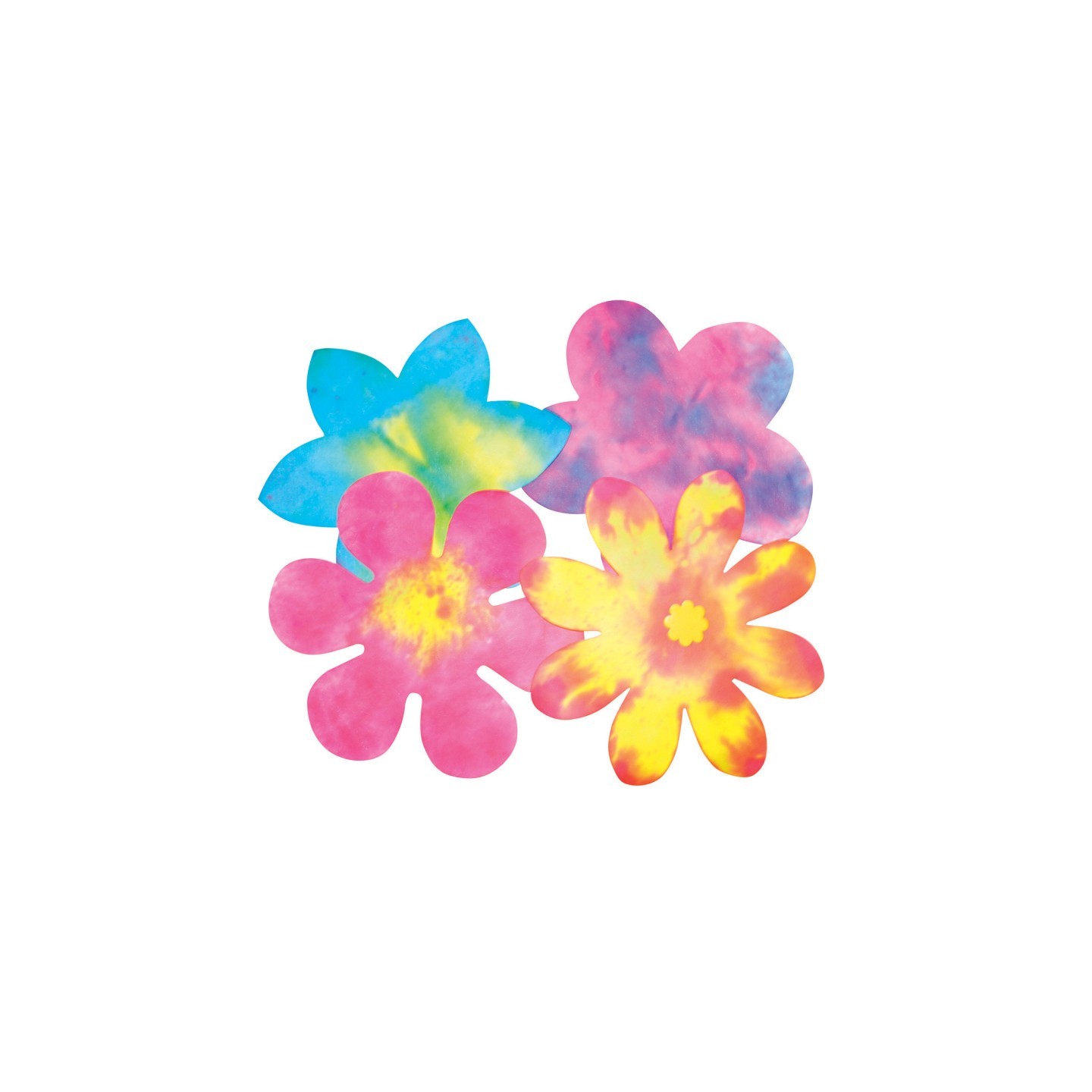 Roylco® Color Diffusing Paper Flowers, Pack of 80