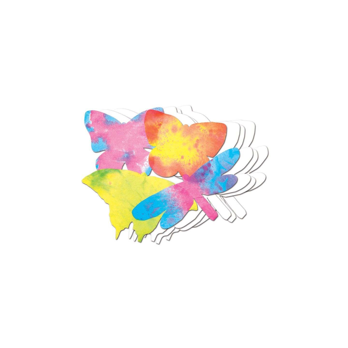 Roylco® Color Diffusing Paper Butterflies, Pack of 48