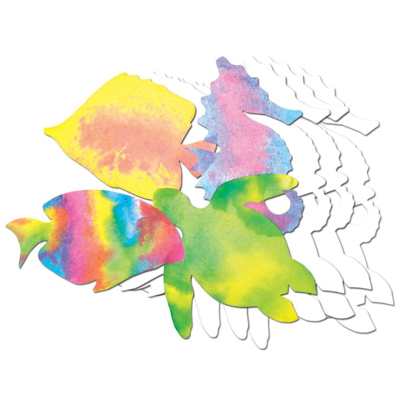 Roylco® Color Diffusing Paper Sealife, Pack of 48