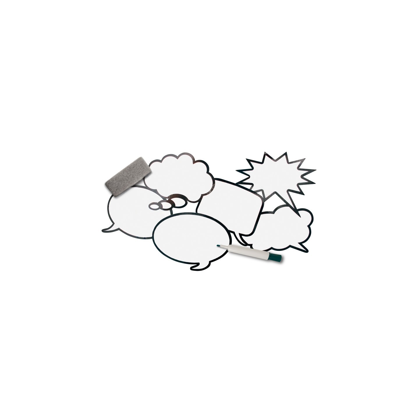 Roylco® Laminated Speech Bubbles, Pack of 12