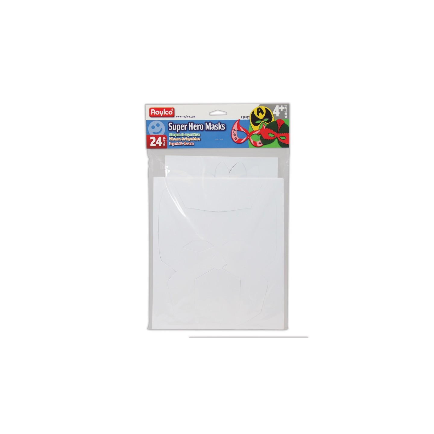Roylco® Die-Cut Super Hero Masks, Pack of 24