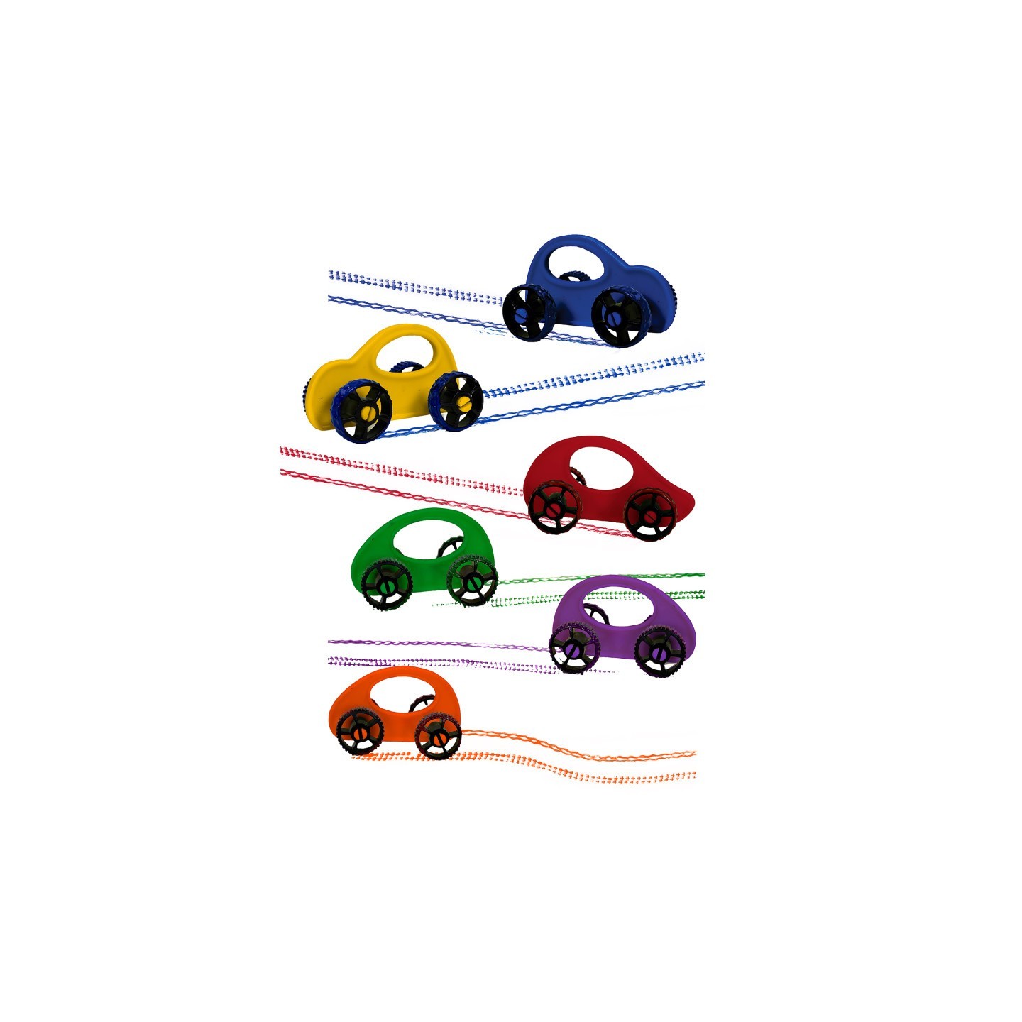 Roylco® Paint Racers, Primary & Secondary Colors, 6-Pack