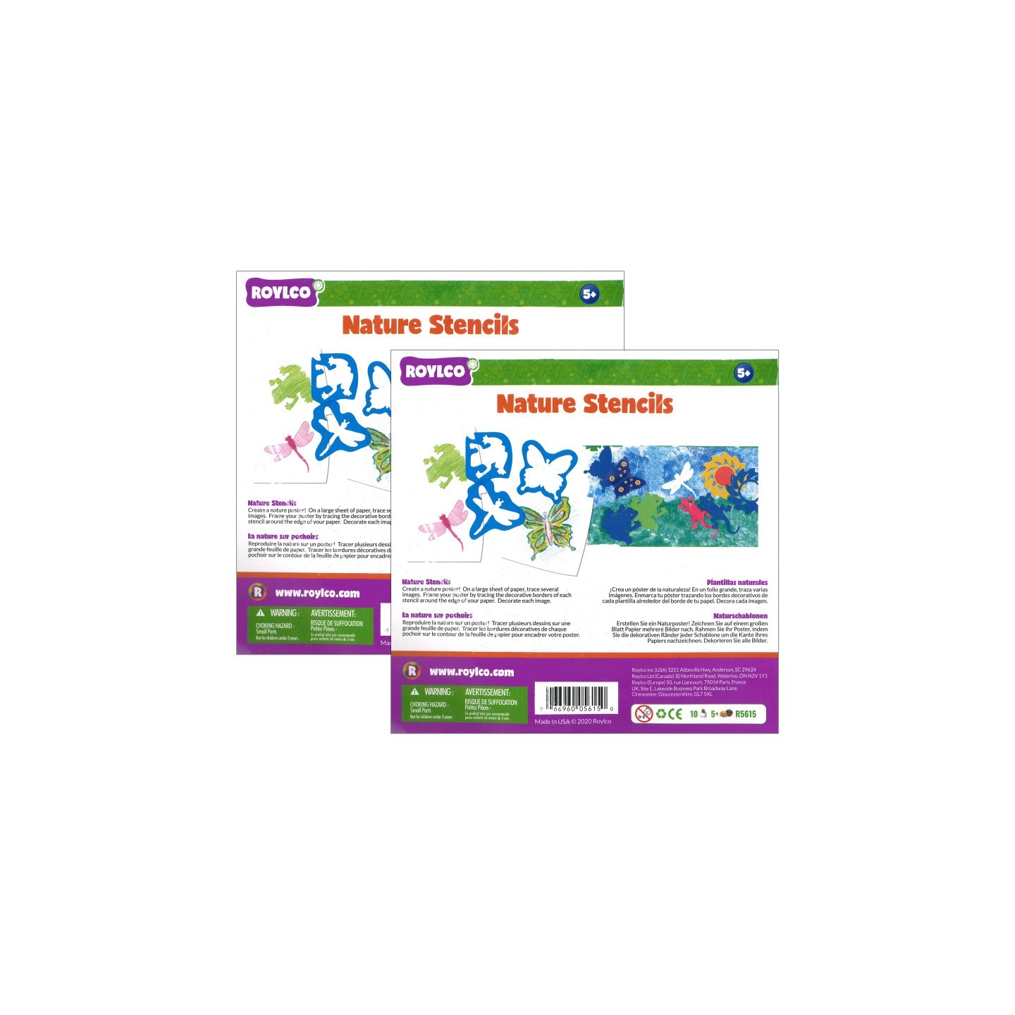 Roylco® Nature Stencils, 2 Packs