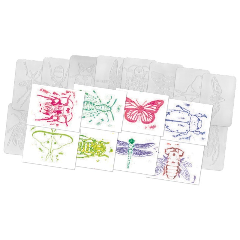 Roylco® Rubbing Plates, Insects, Pack of 16