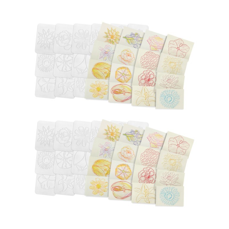 Roylco® Flowers Rubbing Plates, 16 Per Pack, 2 Packs