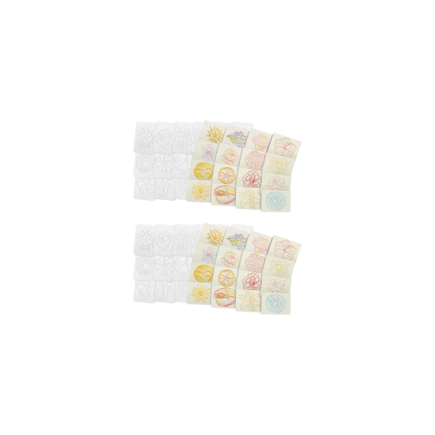 Roylco® Flowers Rubbing Plates, 16 Per Pack, 2 Packs