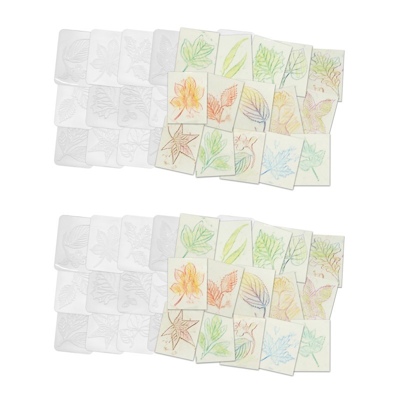 Roylco® Leaf Rubbing Plates, 16 Per Pack, 2 Packs