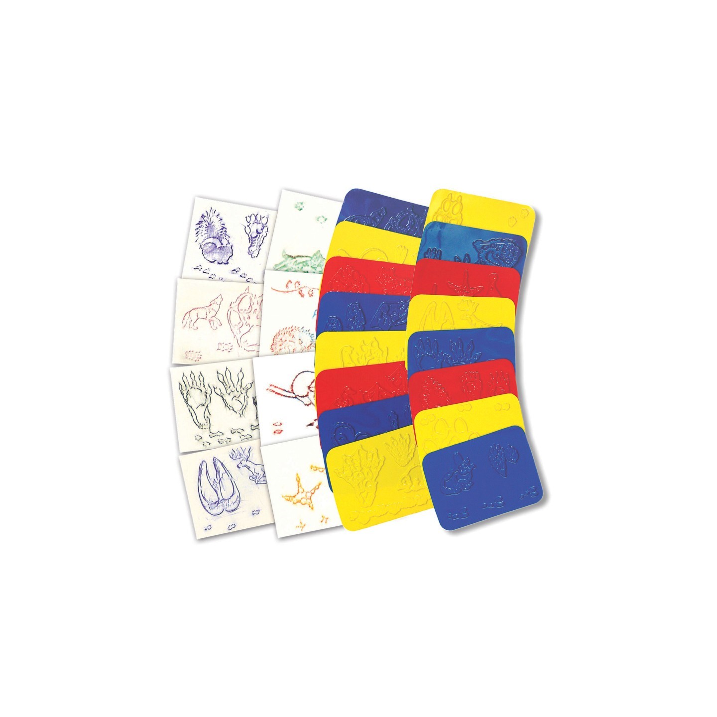 Roylco® Animal Track Rubbing Plates, Pack of 16