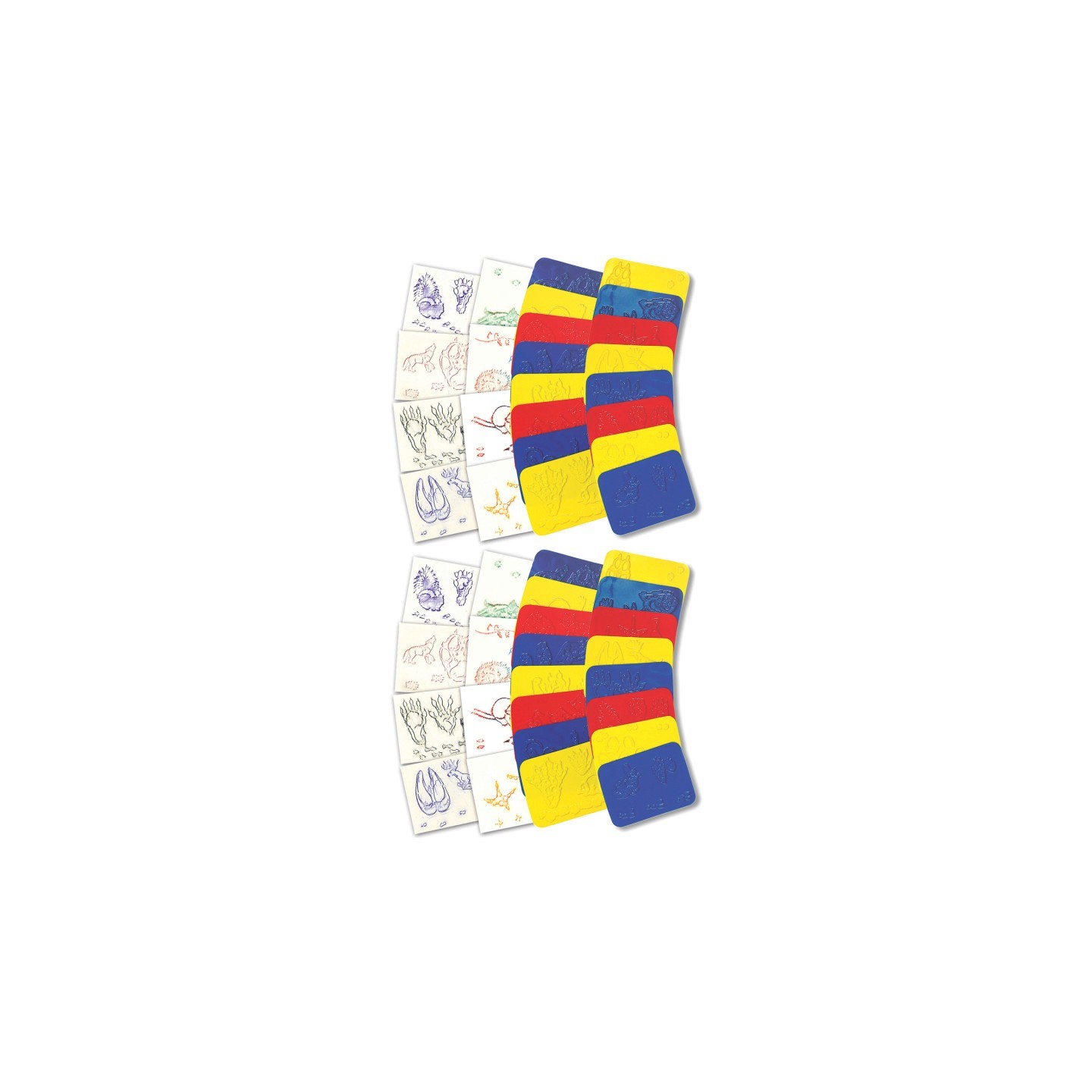 Roylco® Animal Track Rubbing Plates, 16 Per Pack, 2 Packs