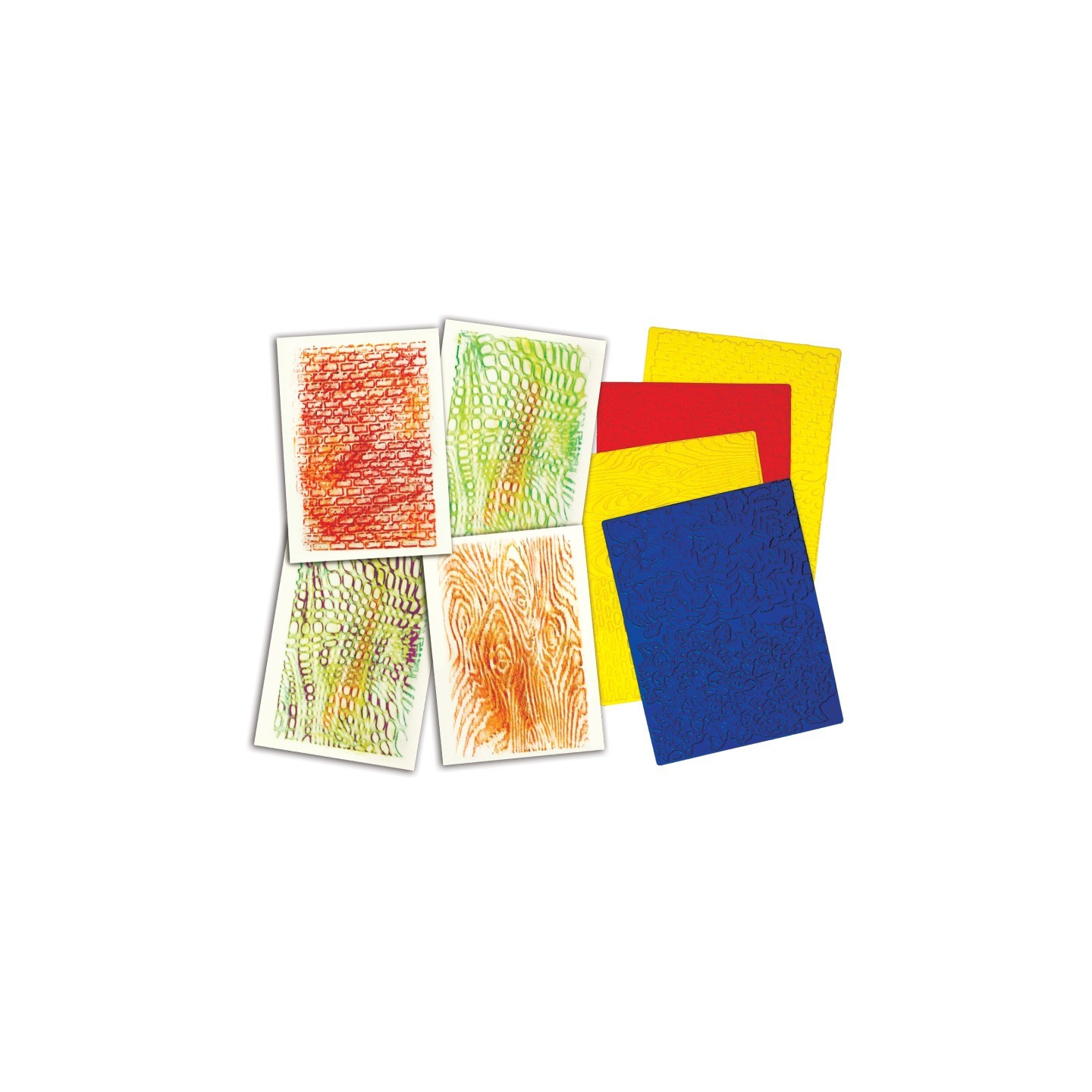 Roylco® Texture Rubbing Plates, Pack of 4