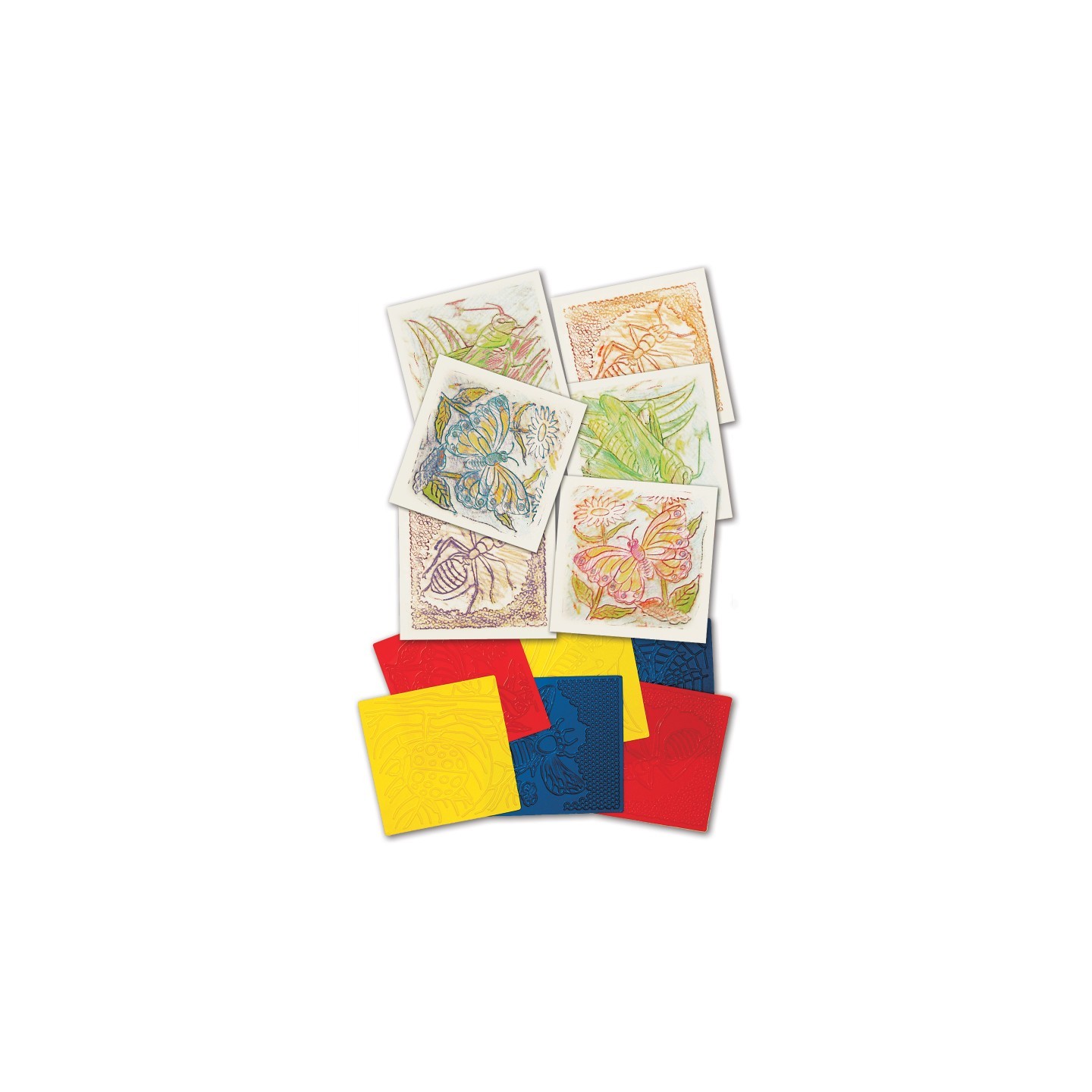 Roylco® Bug Rubbing Plates, Pack of 6