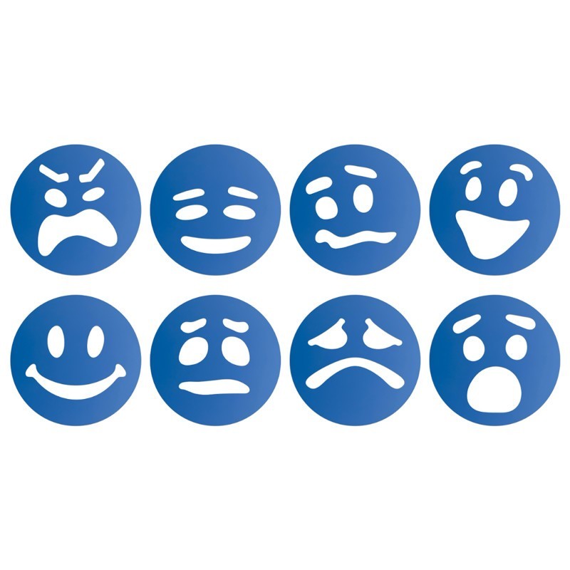 Roylco® Emotion Token Stencils, Pack of 8