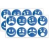 Roylco® Emotion Token Stencils, 8 Per Pack, 2 Packs