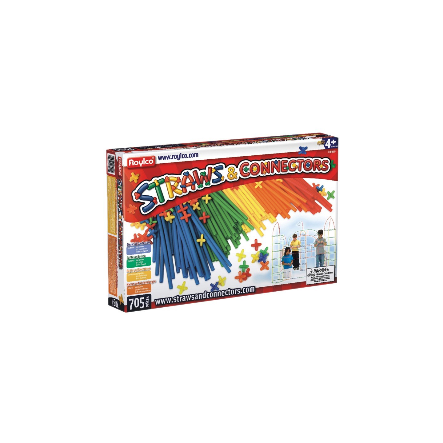 Roylco® Straws & Connectors Set, 705 Pieces