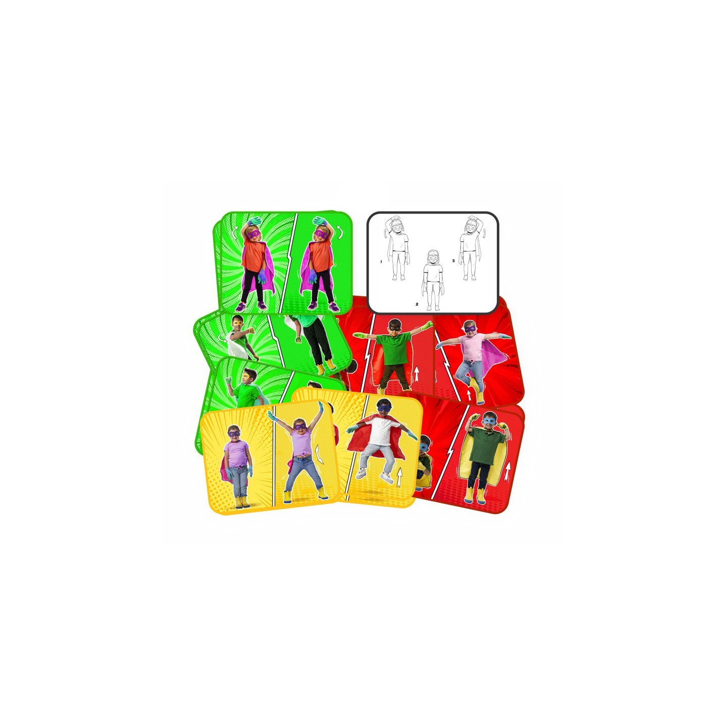 Roylco® Super Hero Exercise Cards, Set of 16