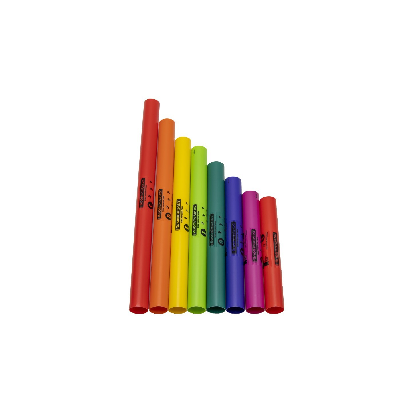 Rhythm Band Instruments Boomwhackers Percussion Tubes 8-Note C Major Diatonic Set