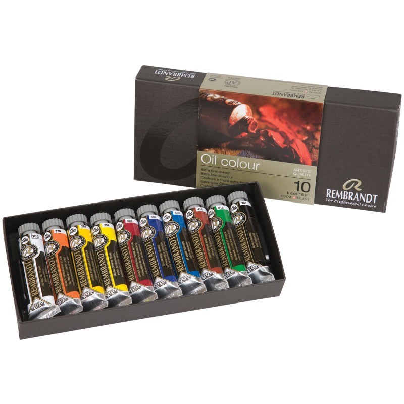 Rembrandt Oil Color Basic Set, 10 x 15mL