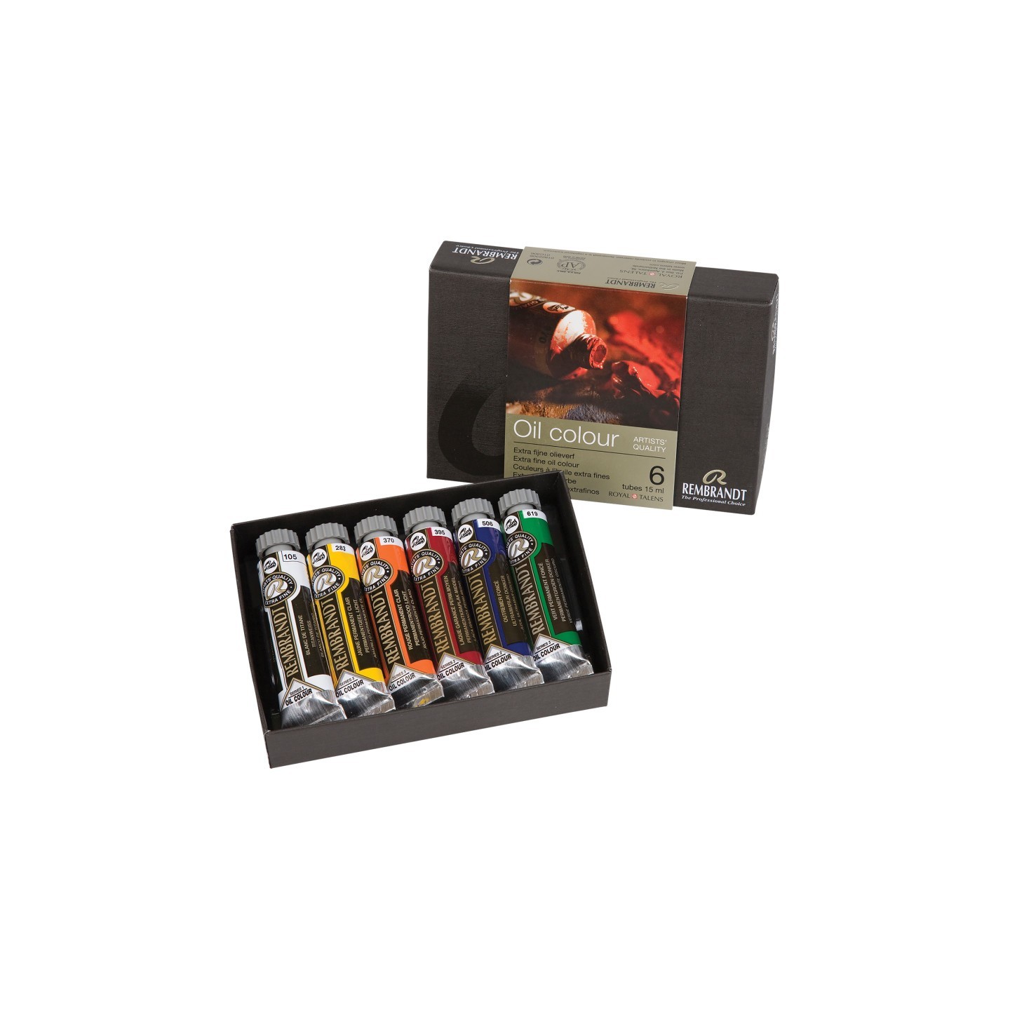 Rembrandt Oil Color Starter Set, 6 x 15mL