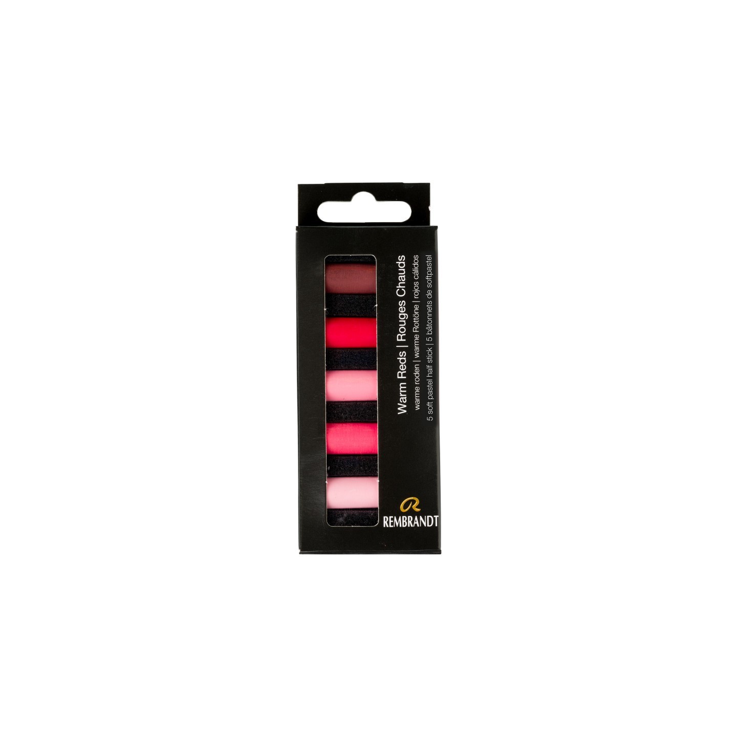 Rembrandt Soft Pastels Micro Sets, 5 Half Sticks, Warm Reds