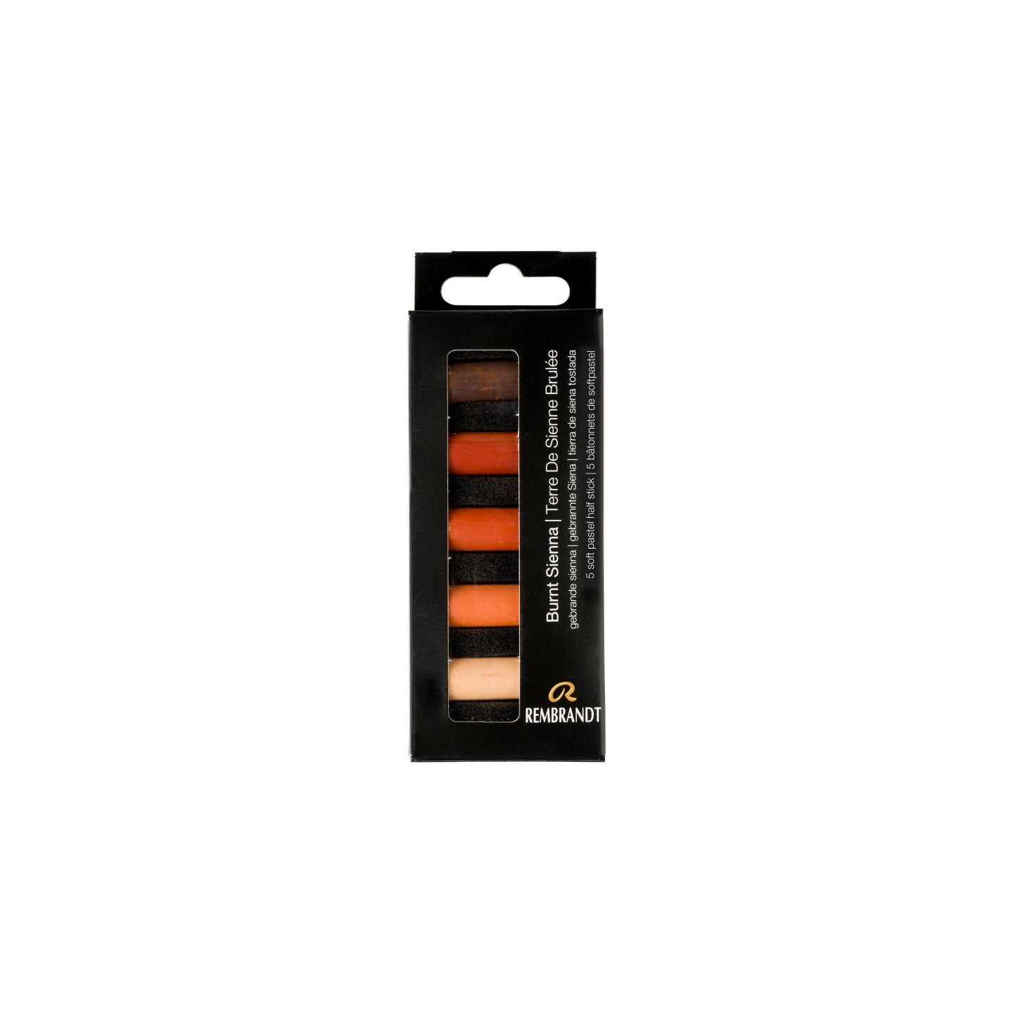 Rembrandt Soft Pastels Micro Sets, 5 Half Sticks, Burnt Sienna