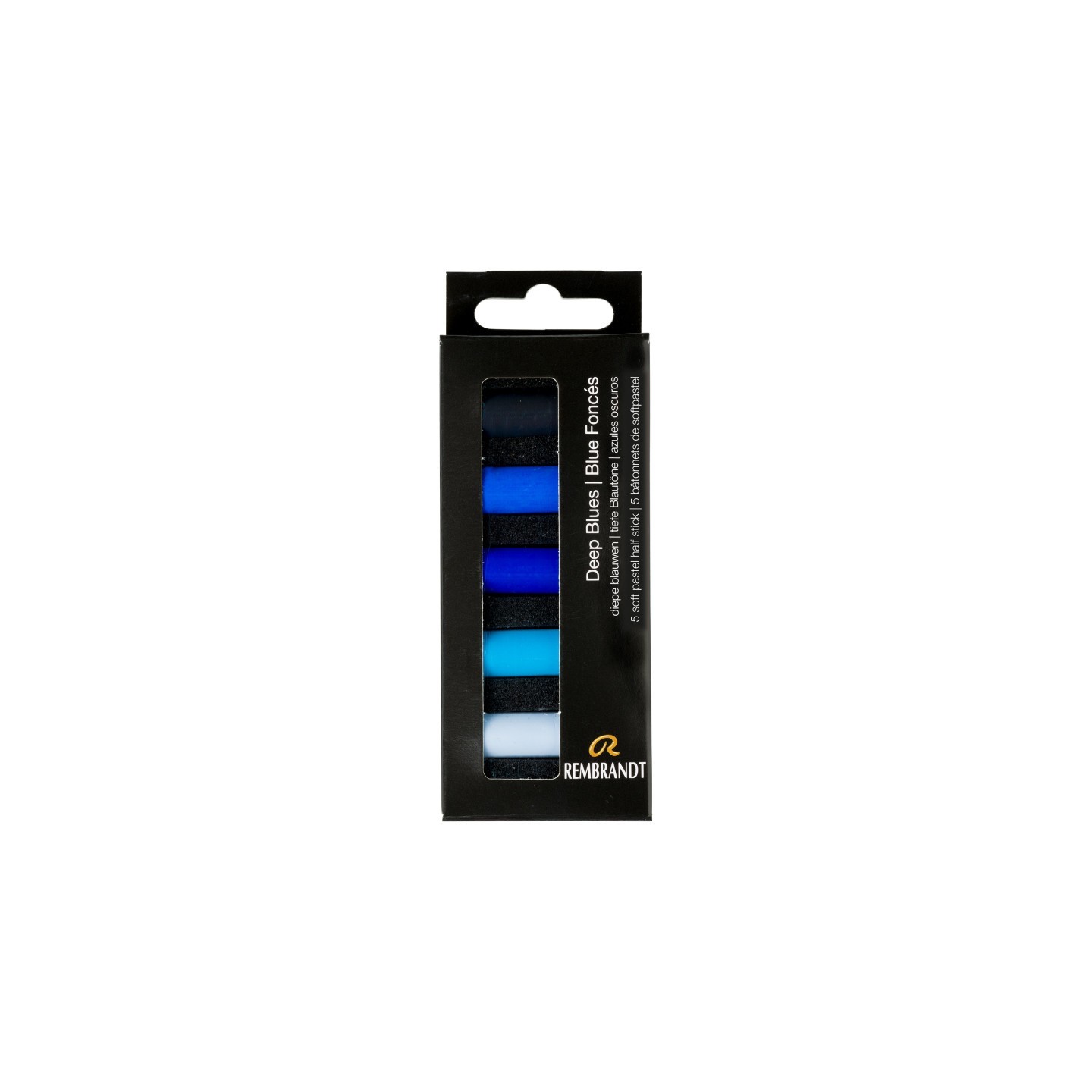 Rembrandt Soft Pastels Micro Sets, 5 Half Sticks, Deep Blues