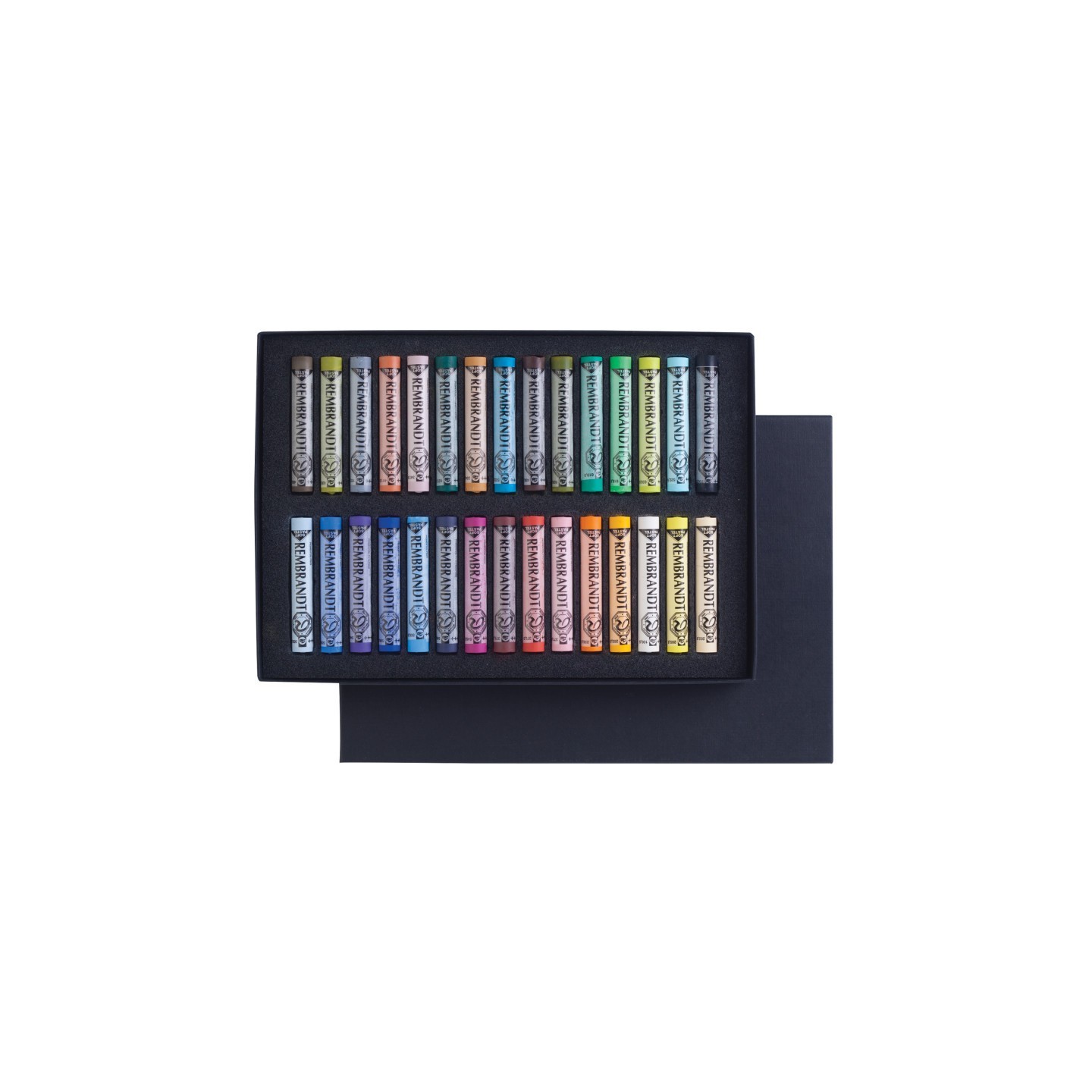 Rembrandt Soft Pastel Cardboard Box Set, Landscape Selection, 30 Full Sticks