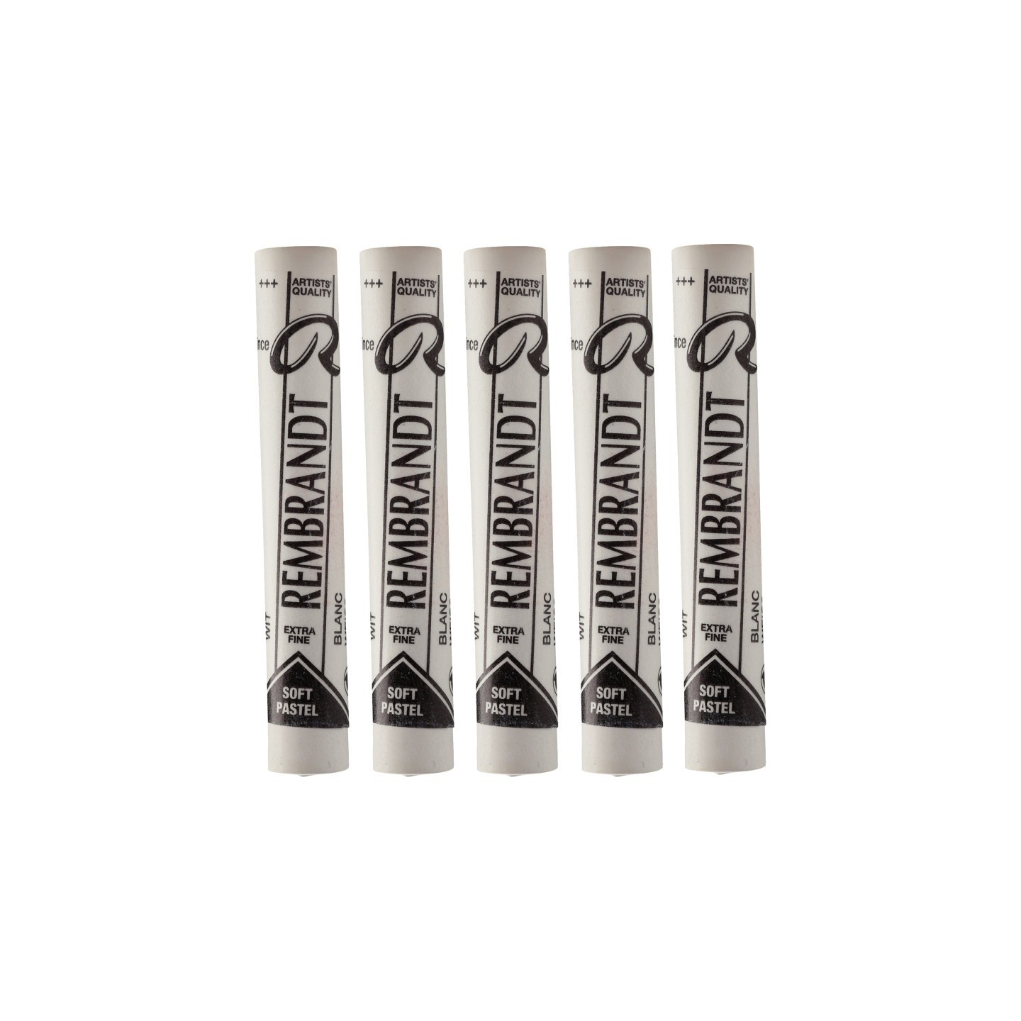 Rembrandt Soft Pastel Single Color Set, White (100.5), 5 Full Sticks