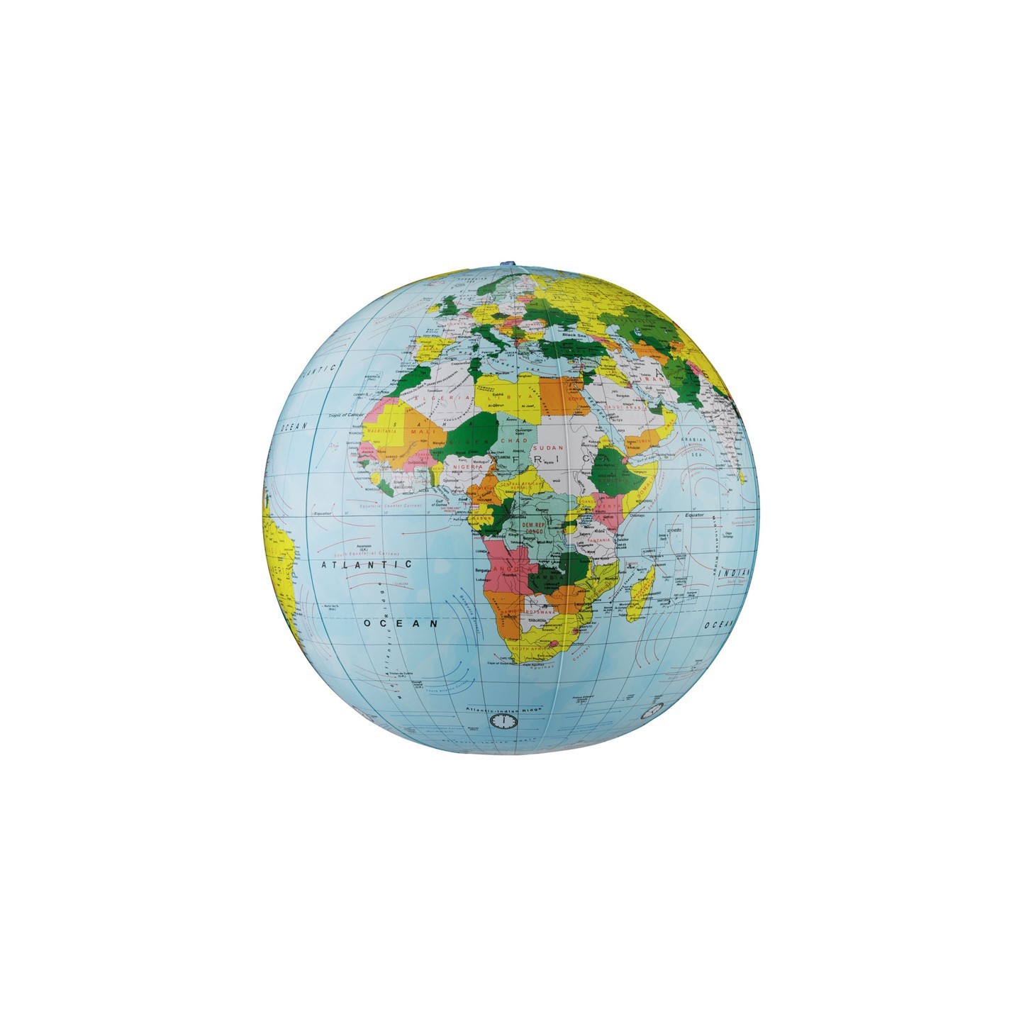 Replogle Globes Light Blue Political Inflate-a-Globes, 12"