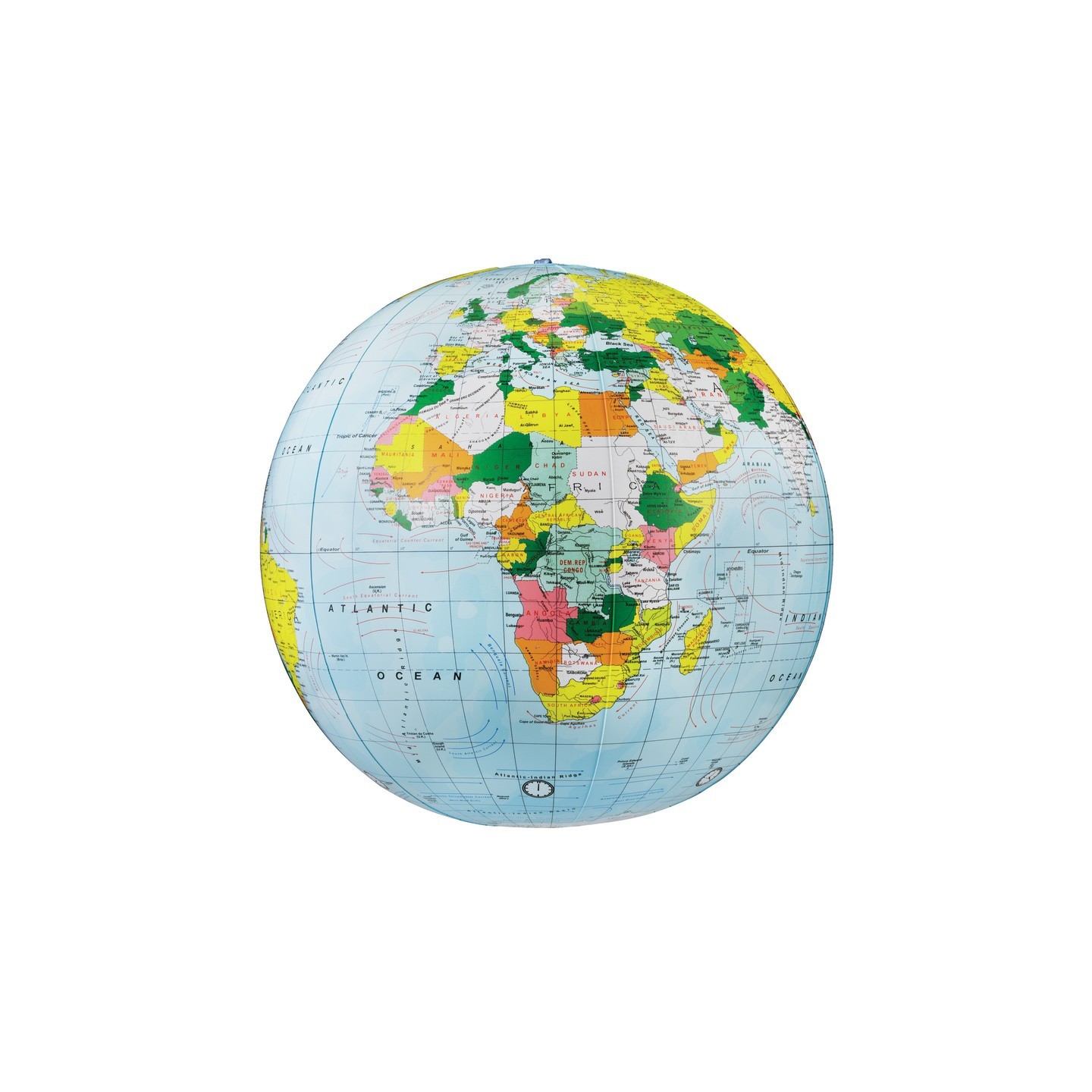Replogle Globes Light Blue Political Inflate-a-Globes, 16"