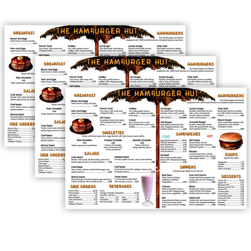 Remedia Publications Menu Math: The Hamburger Hut Book, 6 Extra Menus Per Pack, 3 Packs
