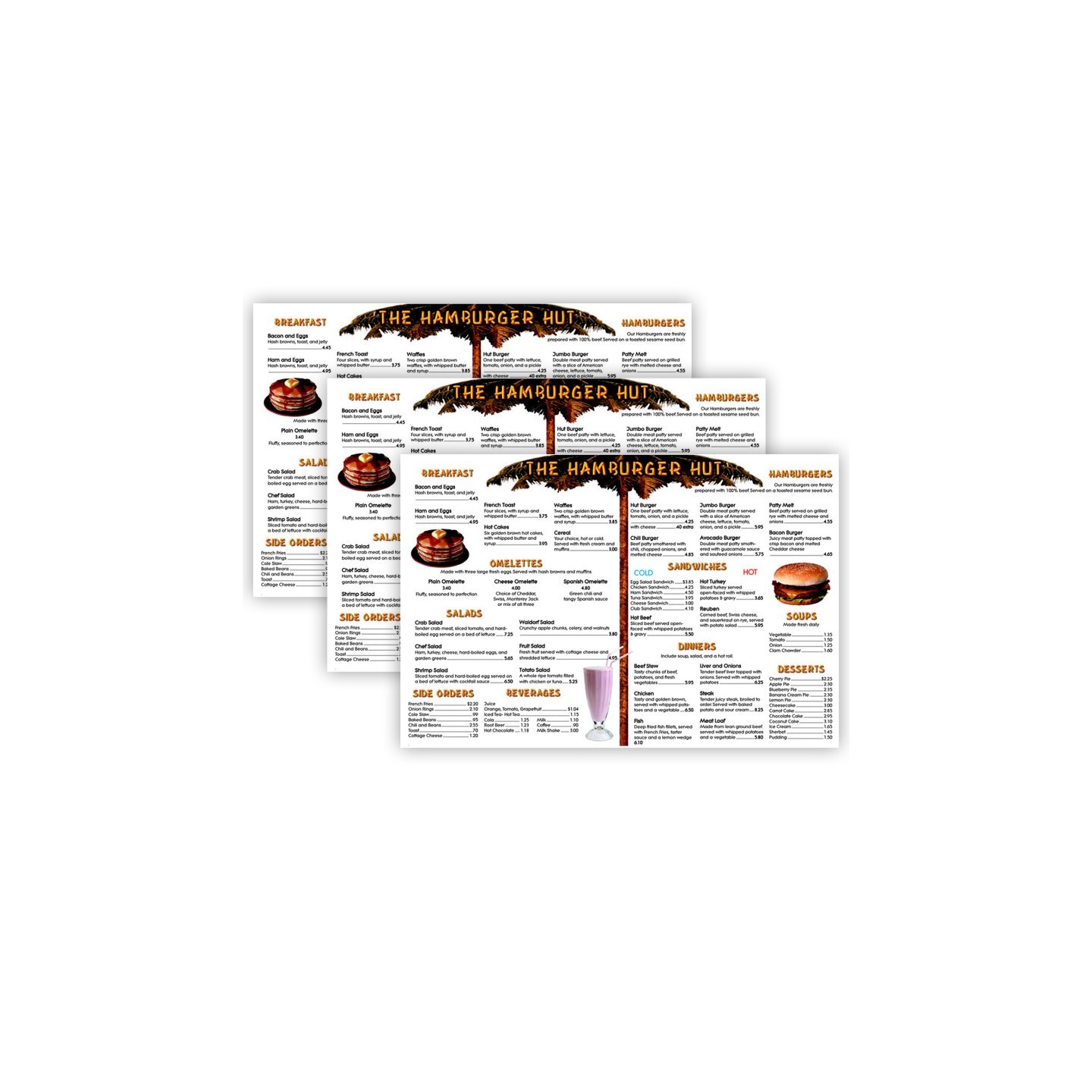 Remedia Publications Menu Math: The Hamburger Hut Book, 6 Extra Menus Per Pack, 3 Packs
