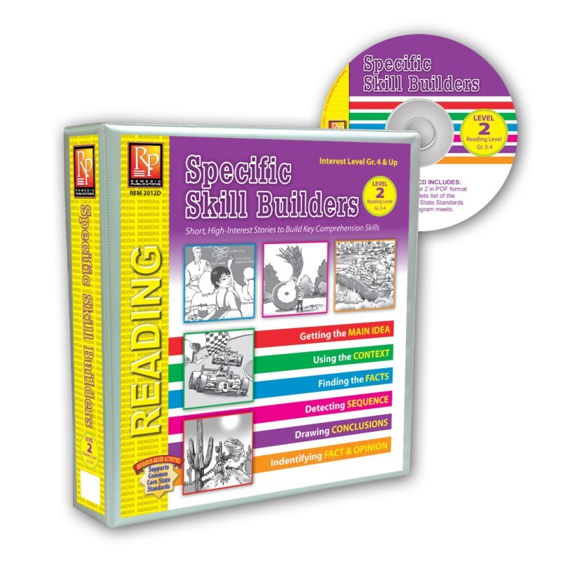Remedia Publications Specific Skill Builders: Level 2 (Binder & Resource CD)
