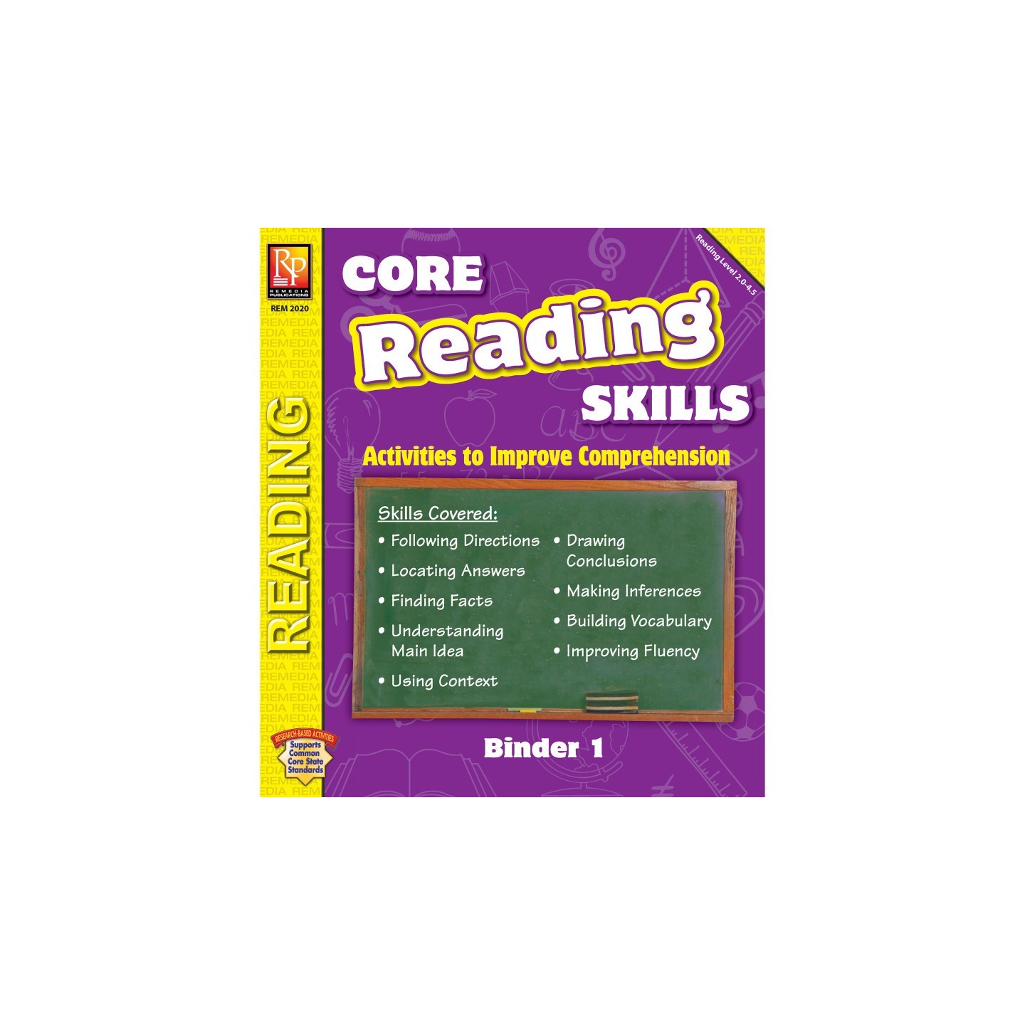 Remedia Publications Core Reading Skills Program: Binder 1