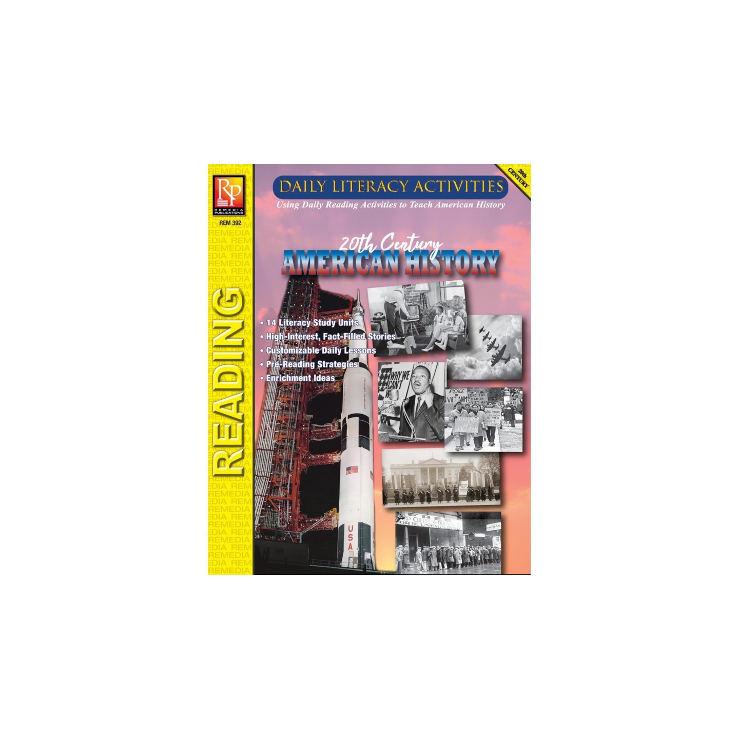 Remedia Publications Daily Literacy Activities: 20th Century American History Reading