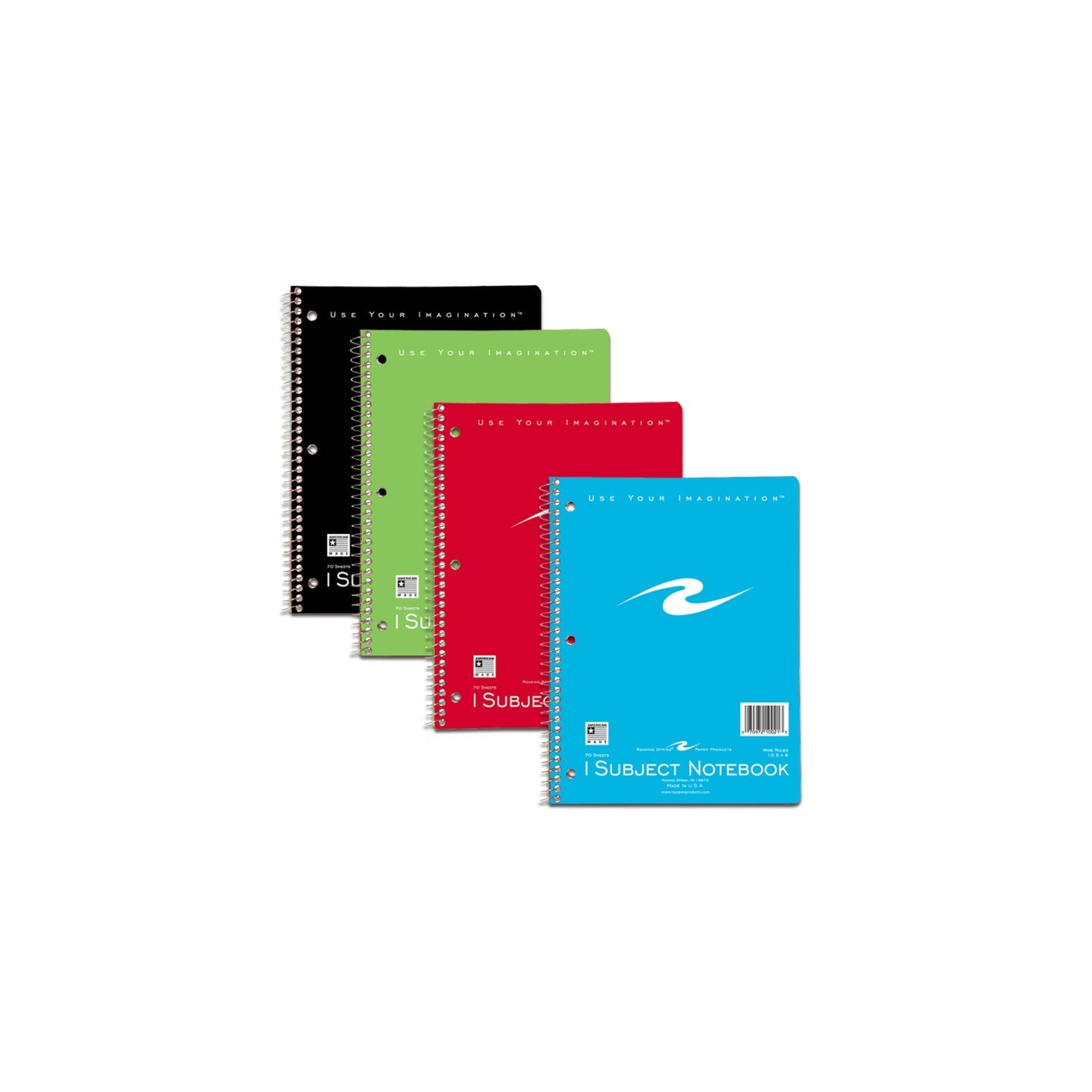 Roaring Spring Paper Products Spiral Notebook, 1-Subject, 70 Pages
