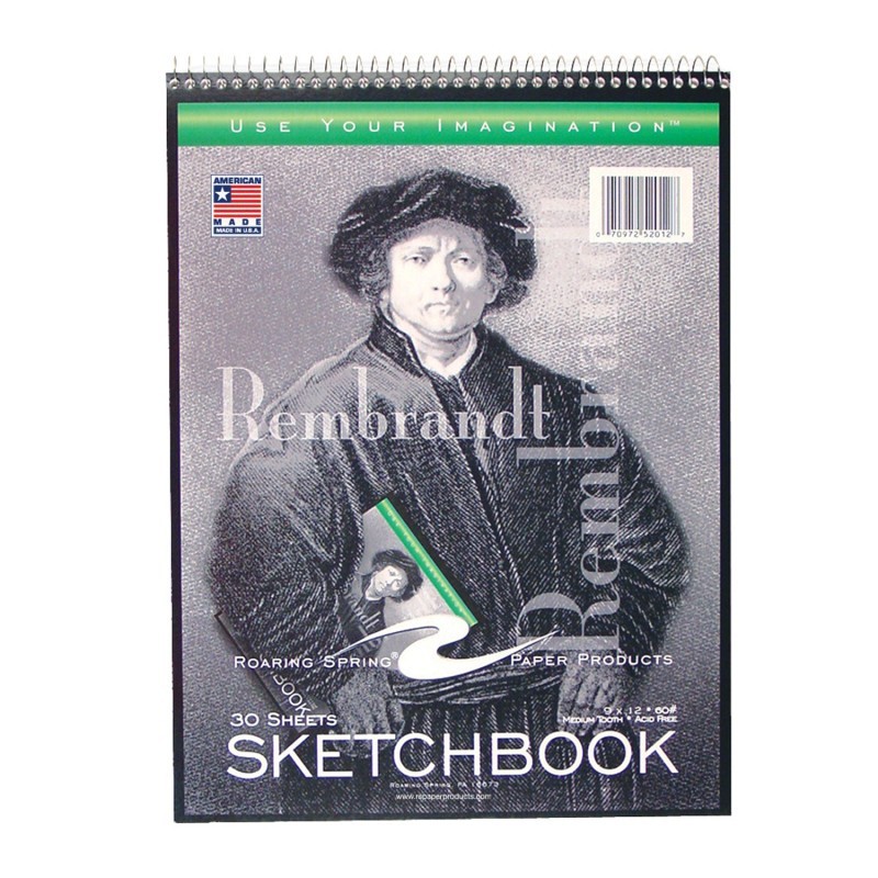 Roaring Spring Paper Products Sketchbook, 9" x 12", 30 Sheets
