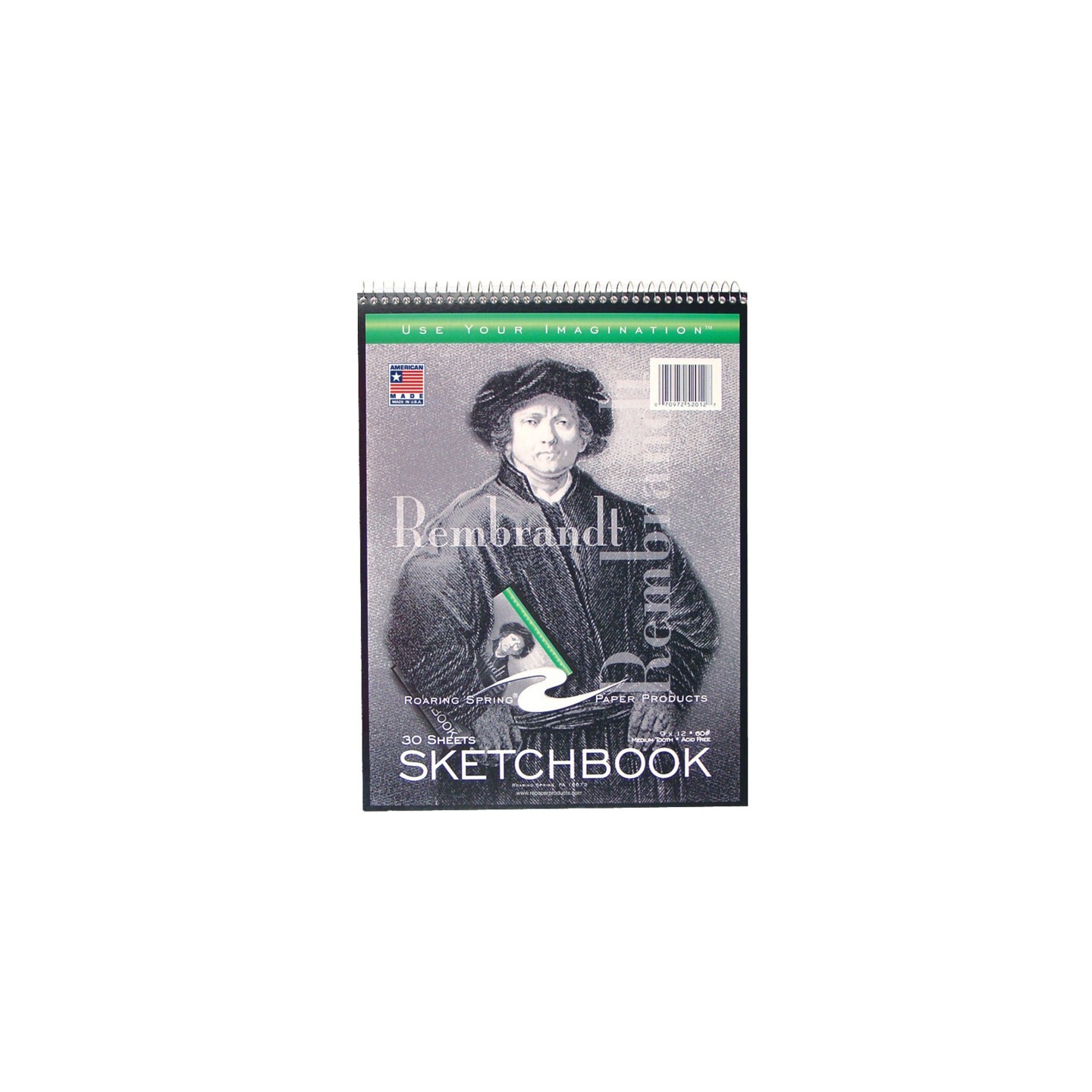 Roaring Spring Paper Products Sketchbook, 9" x 12", 30 Sheets