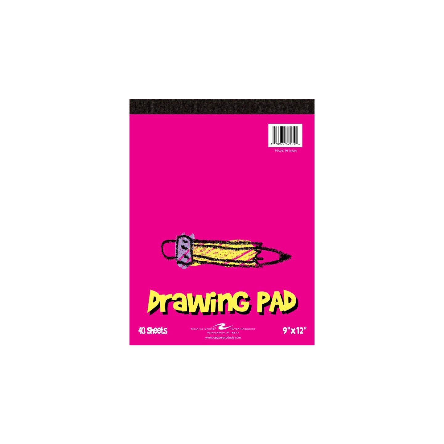 Roaring Spring Paper Products Kid's Drawing Pad, 9" x 12", 40 Sheets