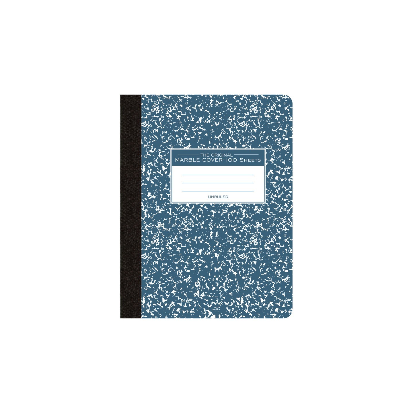 Roaring Spring Paper Products Composition Book, Unruled, 100 Sheets, 9.75" x 7.5", Blue Marble