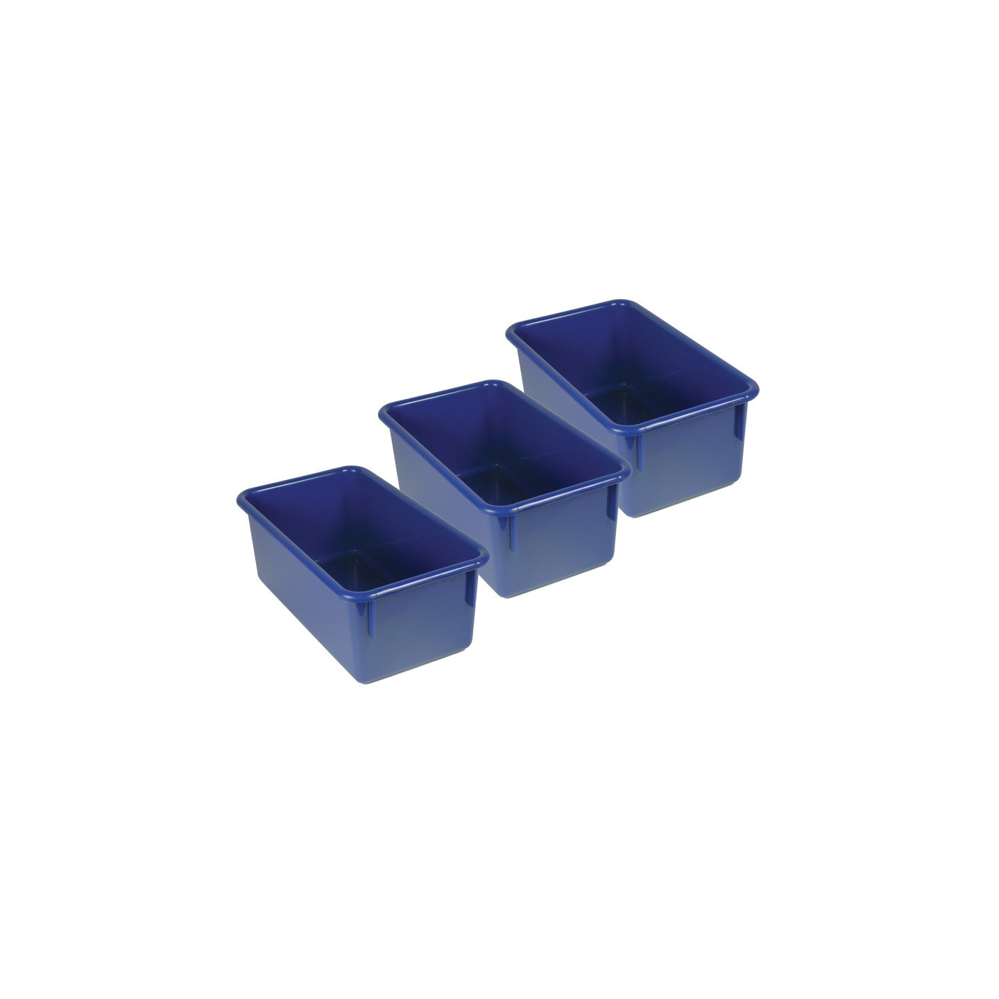 Romanoff Stowaway® Tray no Lid, Blue, Pack of 3