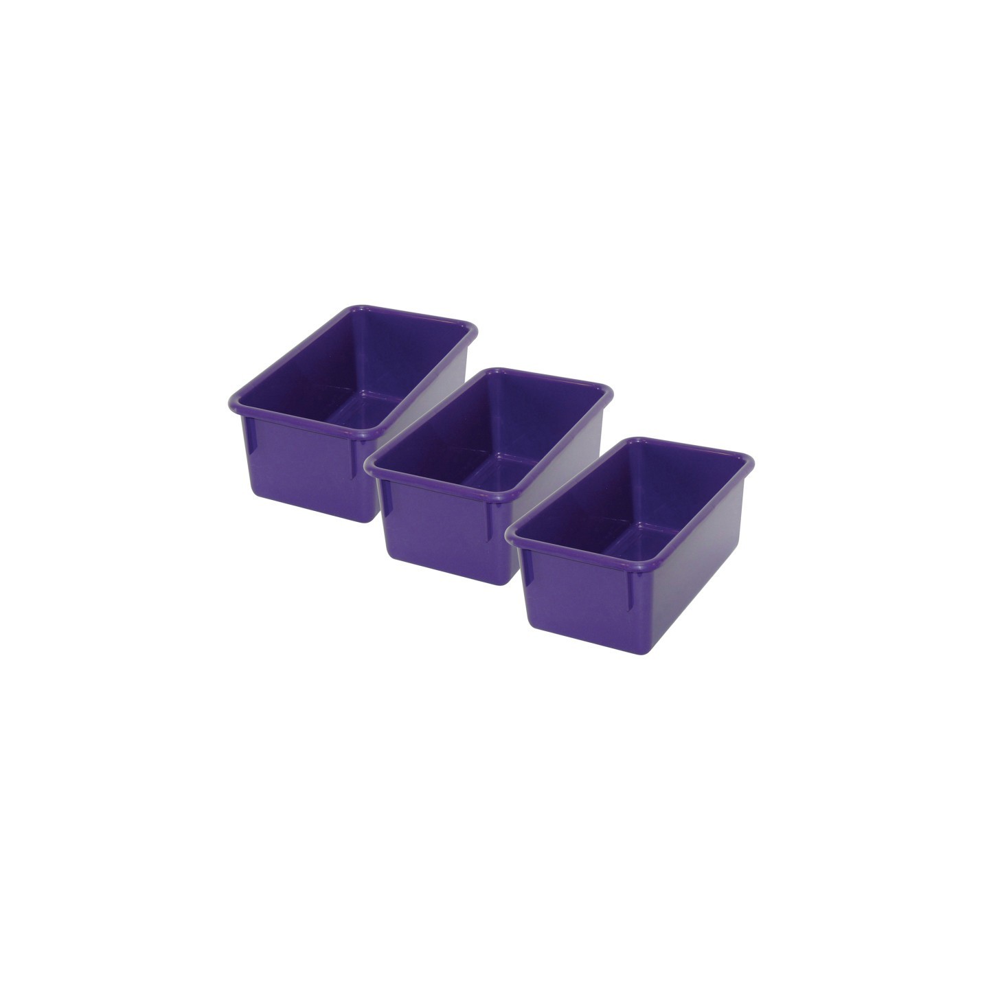 Romanoff Stowaway® Tray no Lid, Purple, Pack of 3