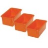 Romanoff Stowaway® Tray no Lid, Orange, Pack of 3