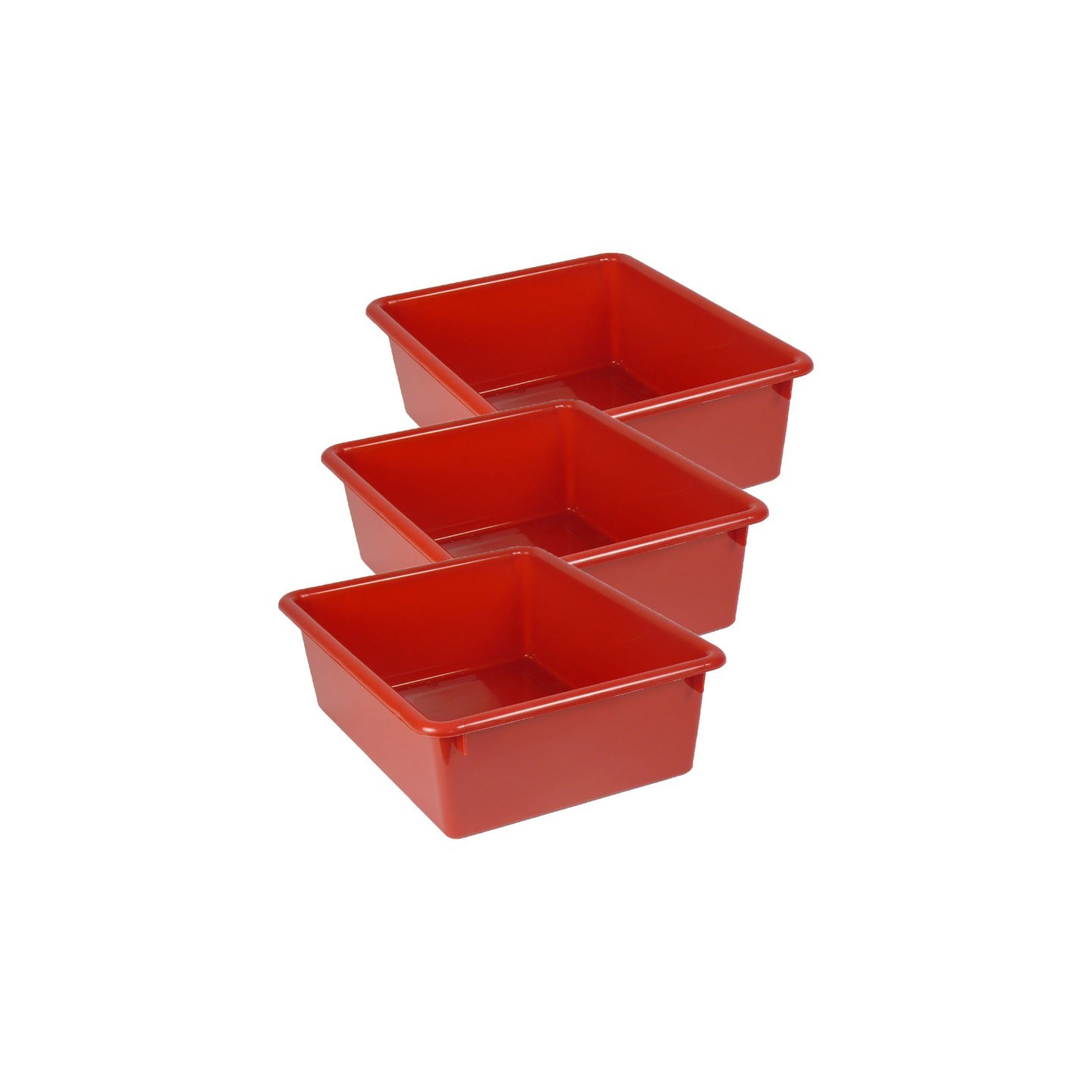 Romanoff Double Stowaway® Tray Only, Red, Pack of 3